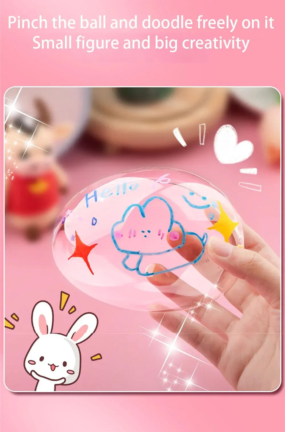 Description Picture 3 of itemPET Nano Tape Double Sided Tape Knead Music Blowing Bubbles Stress Relief Toys Adhesives Sealers Hardware Home Improvement