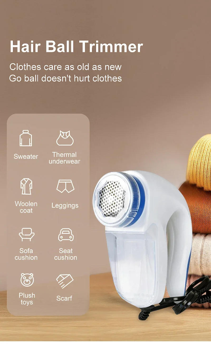Description Picture 2 of itemEU Lint Remover Electric Clothes Fuzz Pills Shaver Lint Pellet Sweaters Curtains Carpets Clothing Lint Pellet Cut Machine