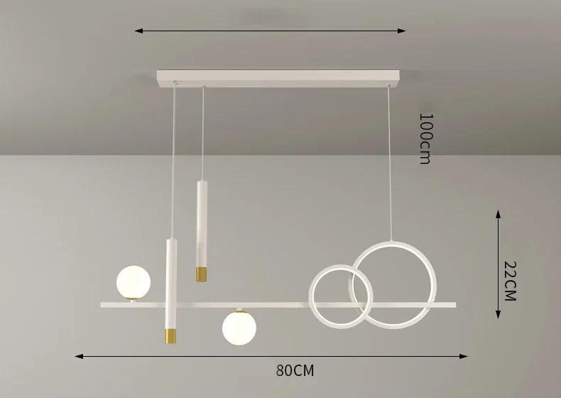 Description Picture 6 of itemModern Home Decor Dining Room Pendant Lights Indoor Lighting Ceiling Lamp Hanging Light Chandelier Lamps for Living Room Lamp