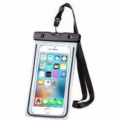 1pcs Universal Waterproof Case, Clear Waterproof Mobile Bag with Strap Dry Pouch Cover Keeps Gear for Kayaking, Beach, fishing