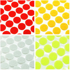 54pairs 10mm Self Adhesive Fastener Tape Dots Strong Glue Magic Sticker Disc White Black Round Coins Hook Loop