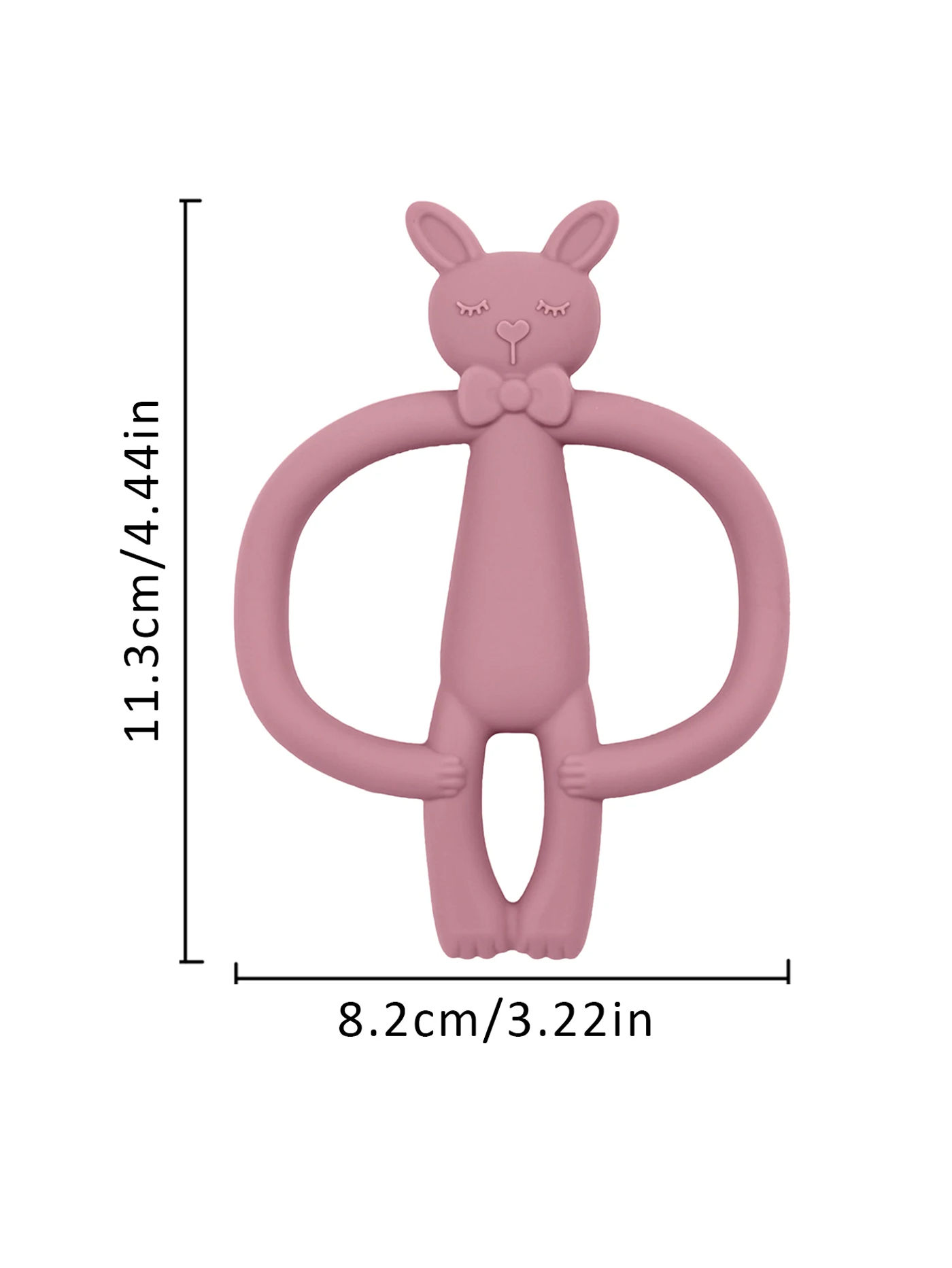 Description Picture 3 of itemColor Kids 1PCS Silicone Teether Toys Baby Nursing Teether Gifts Newborn Cartoon Rabbit Teether Toys Teething Infant Chewing Toy