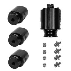 4 Pcs J-type Track Adapter Accessories 1/4" 3/8" Components for Photographic Lighting Projector Equipment Fixing for Track Rail