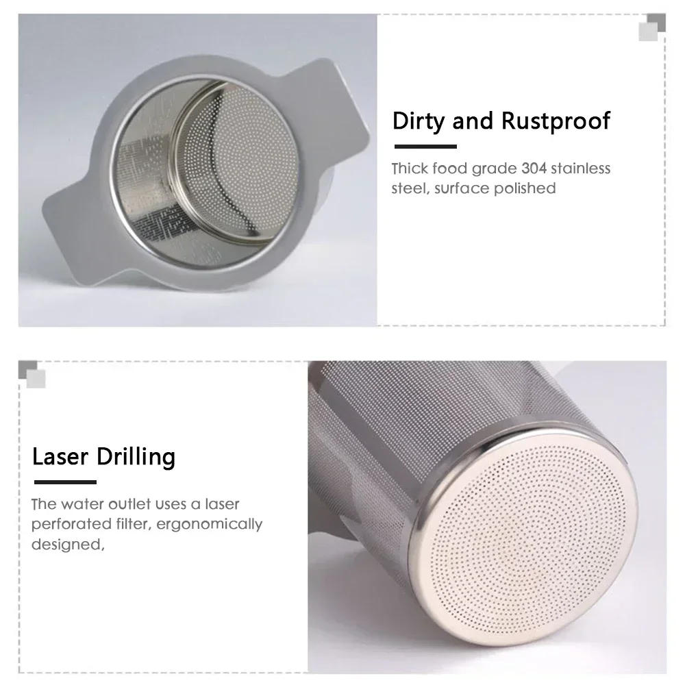 Description Picture 2 of itemStainless Steel Tea Infuser Teapot Tray Spice Tea Strainer Herbal Filter Teaware Accessories Kitchen Tools Infusers Tea Leak