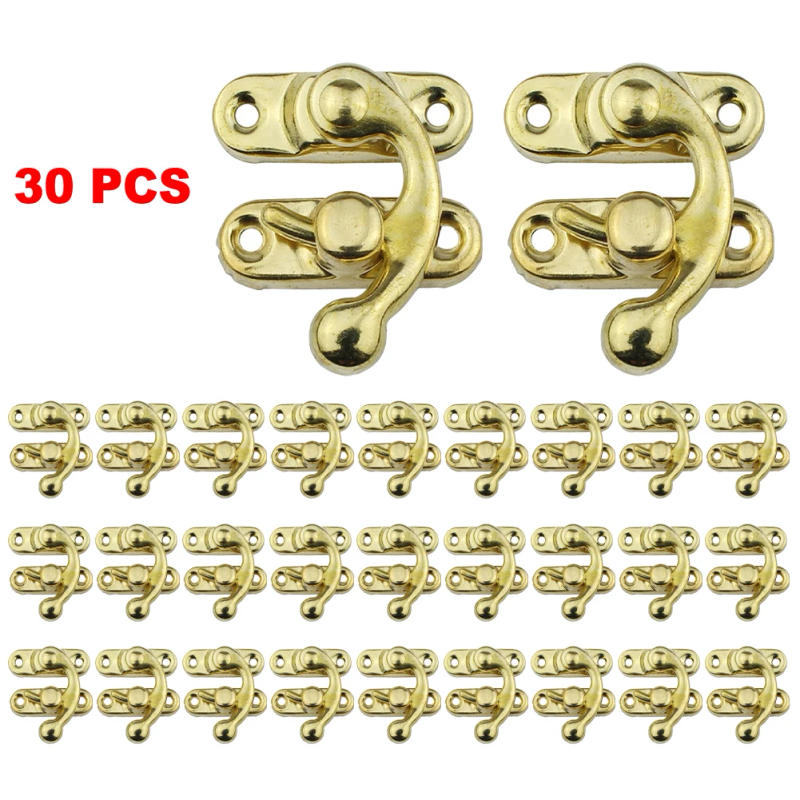 Description Picture 4 of itemReplacement Lock Buckle Gold/Bronze/Silver Iron Material 3mm Hole Diameter Curved Shaped Practical High Quality