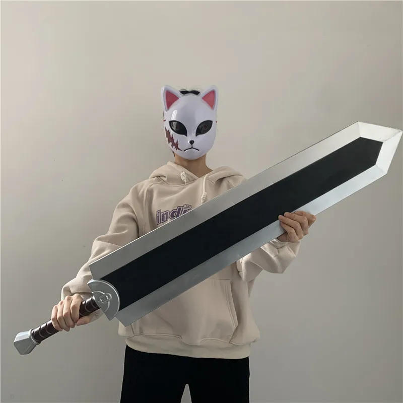 Description Picture 3 of itemAnime Berserk Cosplay Guts Dragon Chopping Sword Prop 1:1 Black Great Sword Weapon Role Play Gift Safety PU 102cm Sword