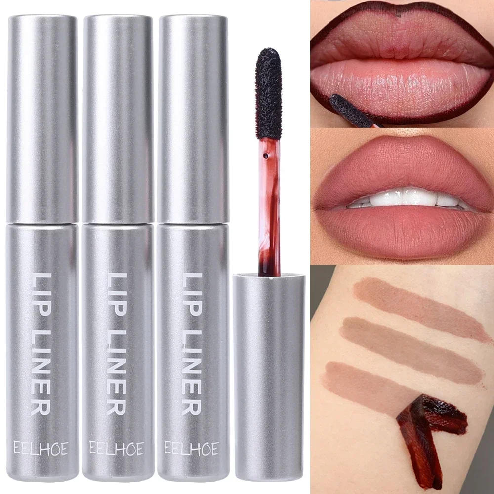Description Picture 3 of itemWaterproof Lip Liner Peel Off Tattoo Lipgloss Waterproof Long Lasting Matte Lip Tint Brown Contour Tear-off Lips Stain Cosmetic