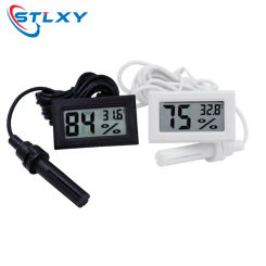 Mini LCD Digital Thermometer Hygrometer Thermostat Indoor Convenient Temperature Sensor Humidity Meter Gauge Instruments Probe