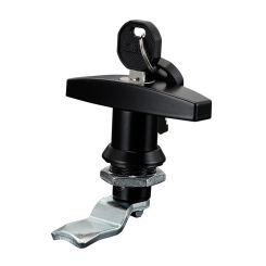 Anti-Theft T-Shape Handle Lock With Key Zinc Alloy Garage Door RV Toolbox Rust Proof Lock For Cabinet Door Caravan Hardware Part