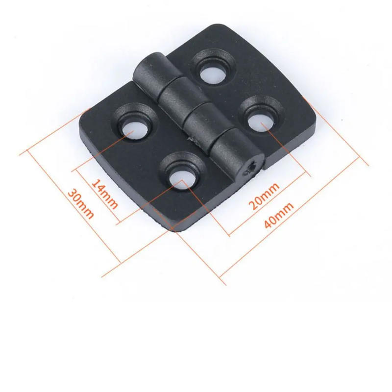Description Picture 2 of item1PC Small Hinges Mini Plastic Black Door Bearing Butt Cabinet Drawer Jewellery Box ABS Plastic Hardware Hinge For Furniture