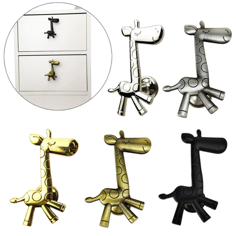 Description Picture 2 of itemCabinet Handle Drawer Door Knobs Zinc Alloy Single-Hole Handle Furniture Hardware Accessories Drawer Handle Parts