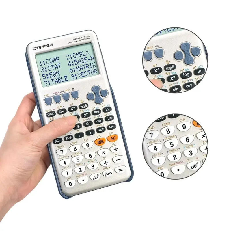 Description Picture 5 of itemLarge Screen Scientific Calculator 10+2 Digits Display 417 Functions Function Calculator Multifunction Standard Math Calculators