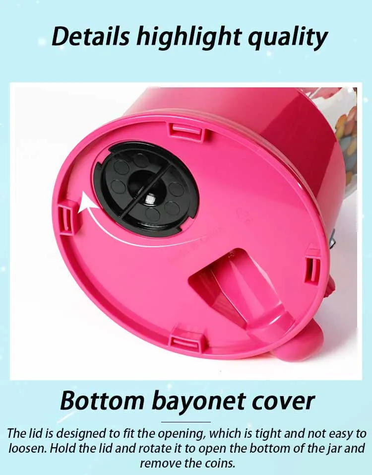 Description Picture 4 of itemCandy Machine Money Boxes Children's Safe Piggy Bank Cute Mystery Technology Coin Organizer Box Money Saving Home Decorations