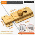 New Aluminum Alloy Door Latch Hardware Durable Door Lock Buckle Anti-theft Door Hasps Lock Cabinet