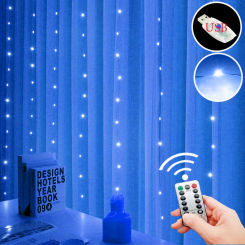 Curtain LED String Lights Garland Festival Christmas Decoration USB Remote Control Holiday Wedding Fairy Lights for Bedroom Home