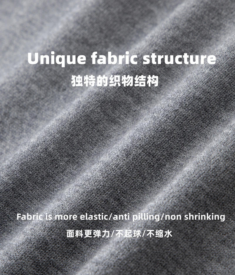 Description Picture 5 of itemHigh end brand round neck sweater men's autumn and winter 2023 new classic four stripe trend hem split Korean casual pullover