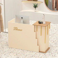 Wooden Office Desk Grocery Store Counter Bakery Shop Receiption Office Table Desk Console Comptoir Magasin Salon Furniture