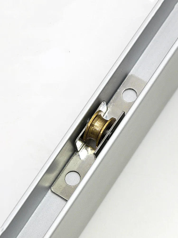 Description Picture 5 of item10Pc Stainless Steel Window Pulley Kitchen Cabinet Sliding Door Roller Runners Mute Copper Caster Wheel Furniture Track Hardware