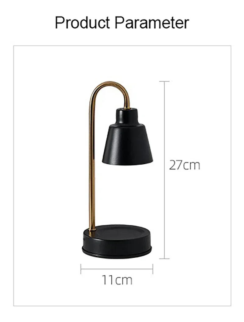 Description Picture 6 of itemNordic Wax Melting Lamp EU/UK Adjustable Interior Furniture Home Bedroom Desk Decor Scented Candle Aromatherapy LED Table Lamp