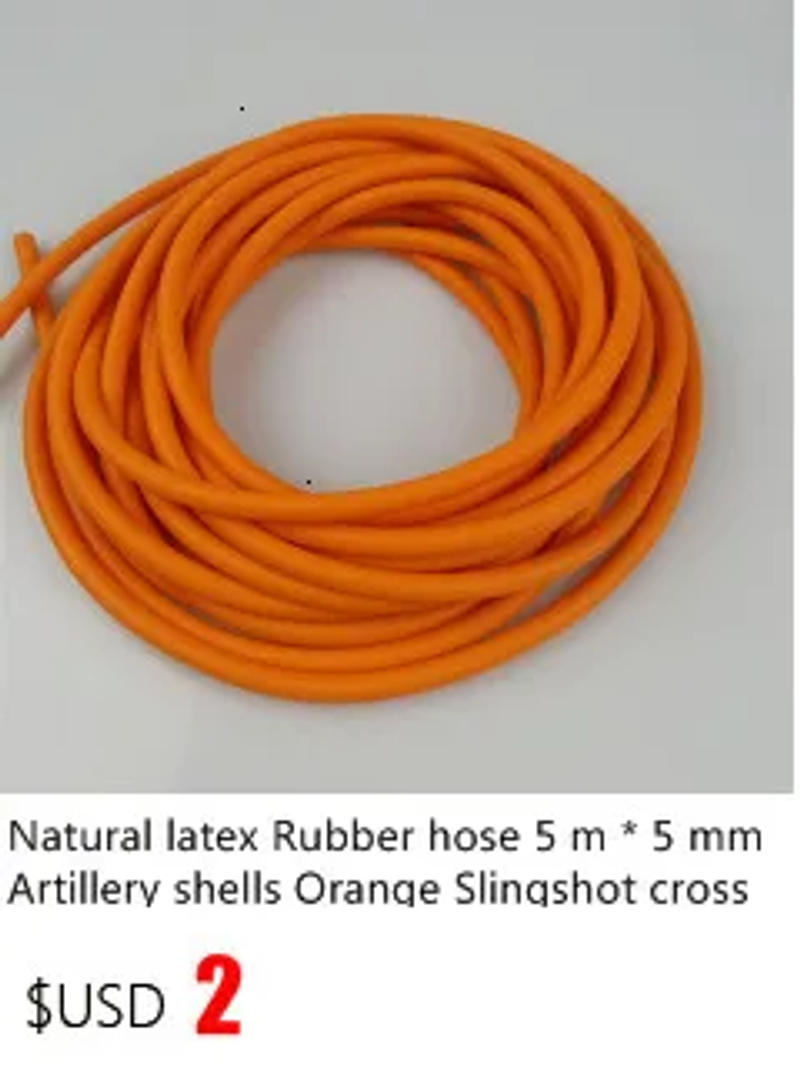 Description Picture 2 of itemNatural Latex Slingshots Rubber Tube 0.5/1/2/3/4/5M for Hunting Shooting High Elastic Tubing Band Accessories 2mmX5mm Diameter