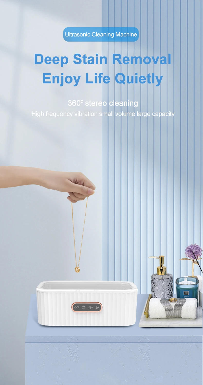 Description Picture 2 of itemUltrasonic Cleaning Machine Portable Sonicator Bath Vibration Cleaner Washing For Watches Glasses Denture Teeth Jewelry Parts