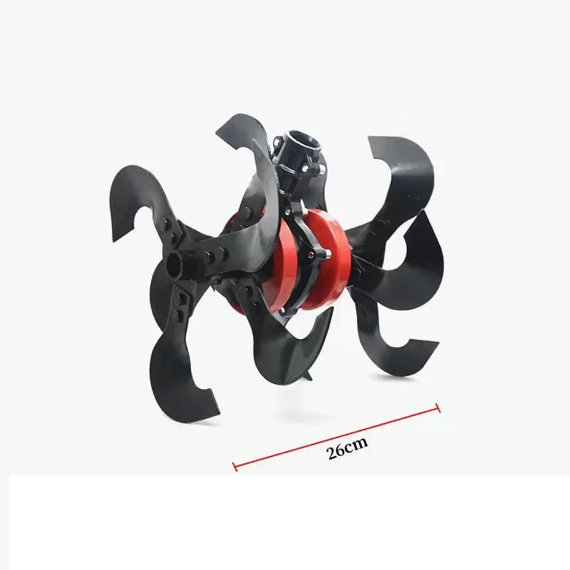 Description Picture 3 of itemGarden Tool Brush Cutter Grass Wheel Head, Soil Loosen Head ,Weeder Head ,Mini Tiller Parts Garden Tiller Head, Cultivator