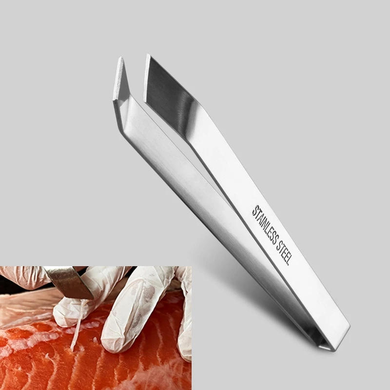 Description Picture 3 of item1Set Stainless Steel Fish Bone Clip Pig Hair Clip Household Hair Clip Kitchen Tool