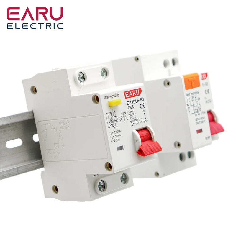 Description Picture 3 of itemEPNL DPNL 230V 1P+N Residual Current Circuit Breaker with Over and Short Current Leakage Protection RCBO MCB