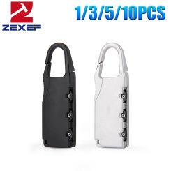 3 Digit Combination Lock New Anti-theft Security Tool Customs Password Lock Padlock Suitcase Luggage Coded Lock Travel 1-10PCS