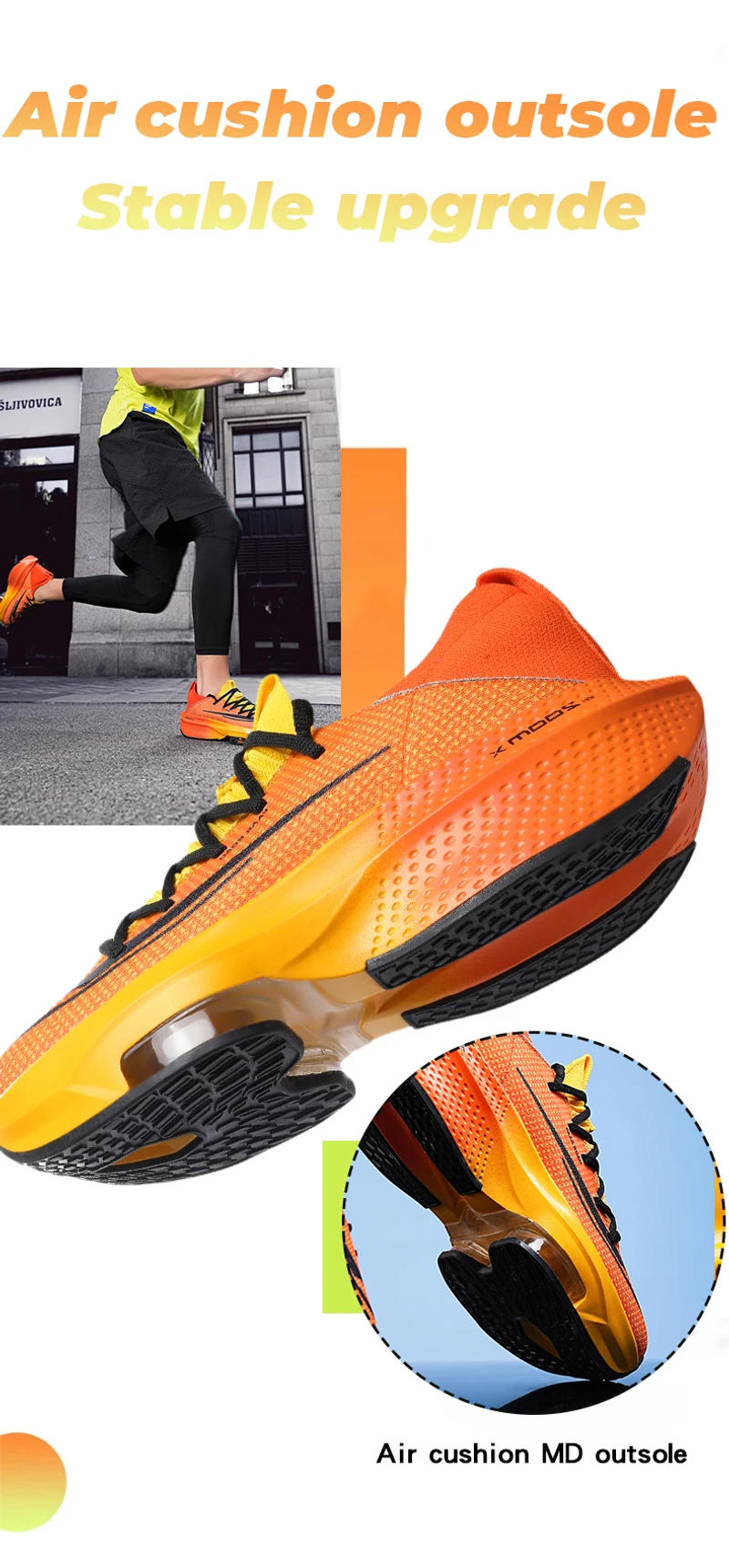 Description Picture 6 of itemBigSize 45 Marathon Men Sports Running Shoes AirCushion Breathable Light Comfortable Women Athletic Outdoor Hiking Gym Sneakers