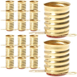 50 Pcs Lamp Holder Small Bulbs Lighting Accessories E10 Lamps Socket Base for Electrical Test Sources