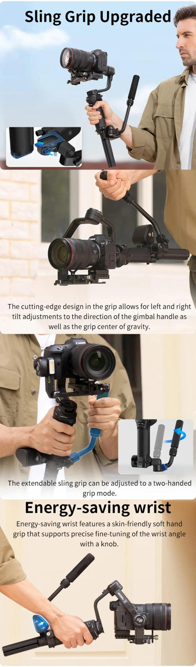 Description Picture 5 of itemZHIYUN Weebill 3S Camera Gimbal Stabilizer 3-Axis Handheld for DSLR Mirrorless Cameras for Sony Canon Panasonic Nikon