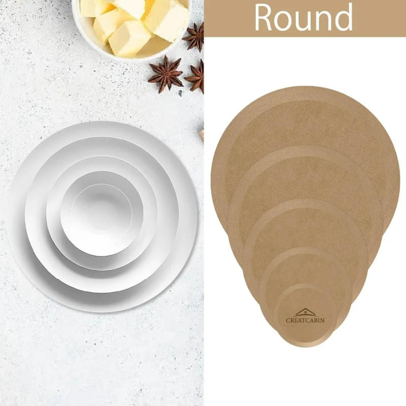 Description Picture 5 of itemRound Pottery Molds Ceramics Plate Forming Molds Wooden Pottery Forms Clay Pottery Molding Tools Ceramics Dish Plate Slump