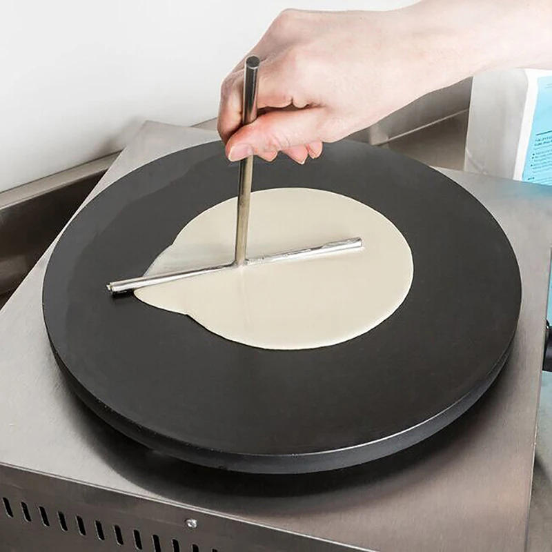 Description Picture 4 of itemCrepe Spatula Spreader Pancake T Maker Tool Turner Set Utensils Scraper Cake Shape Rake Pan Metal Making Kit Stick Icing Brownie