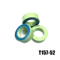 T157-52 Iron Ferrite Toroid Cores 40*24*14.5mm For Inductors Iron powder Core  Blue Green Ring