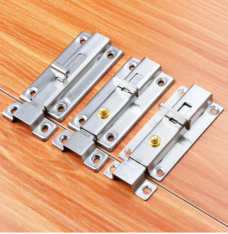 Description Picture 2 of itemAnti-theft Stainless Steel Door Latch Hasp Buckle Bolt Hotel Office Door Security Lock Wooden Gate Window Home Improvement