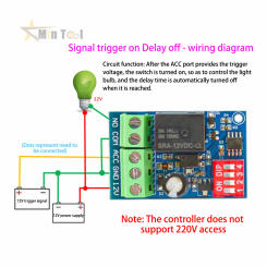 12V Time/Triger Delay Time Relay Module Switch Power Supply for Car Power Swtich Accessories
