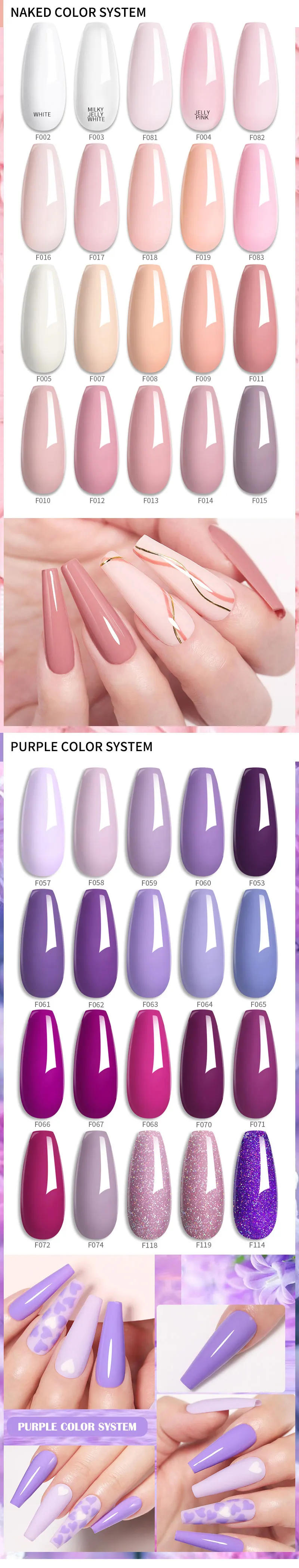 Description Picture 5 of itemLILYCUTE 7ML Colorful Gel Nail Polish 129 Colors Long Lasting For Manicure Semi Permanent Base Top Coat Nail Art UV Gel Varnish