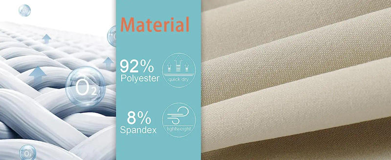 Description Picture 4 of itemUS Hot Sale Women's Hiking Cargo Shorts Zipper Multi-pocket Quick Dry Waterproof Summer Camping Golf Travel Athletic Walk Shorts