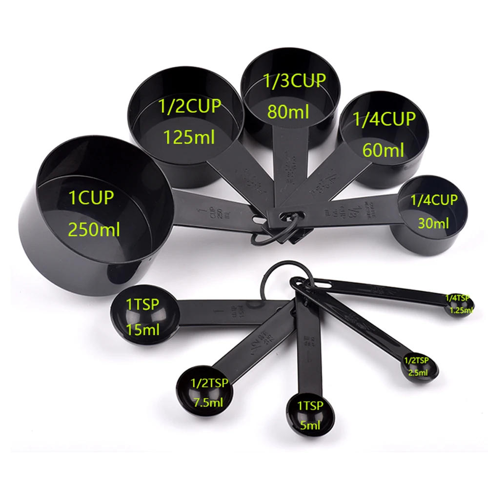 Description Picture 3 of itemMeasuring Cup And  Spoon 5/10PCS Household Kitchen Tool Set, Can Be Used To Store Cooking