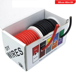 2 Strands Color Silicon Wire Cable Soft Flexible Electric Cord 12 14 16 18 20 22 24 26 30 AWG Hookup Tinned Copper WireKit