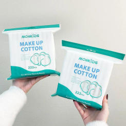 Square Makeup Cotton Pads 100% Cotton Soft Lint-Free Dual-Sided Ideal for Daily Skin Care Makeup Removal Nail Polish and Baby