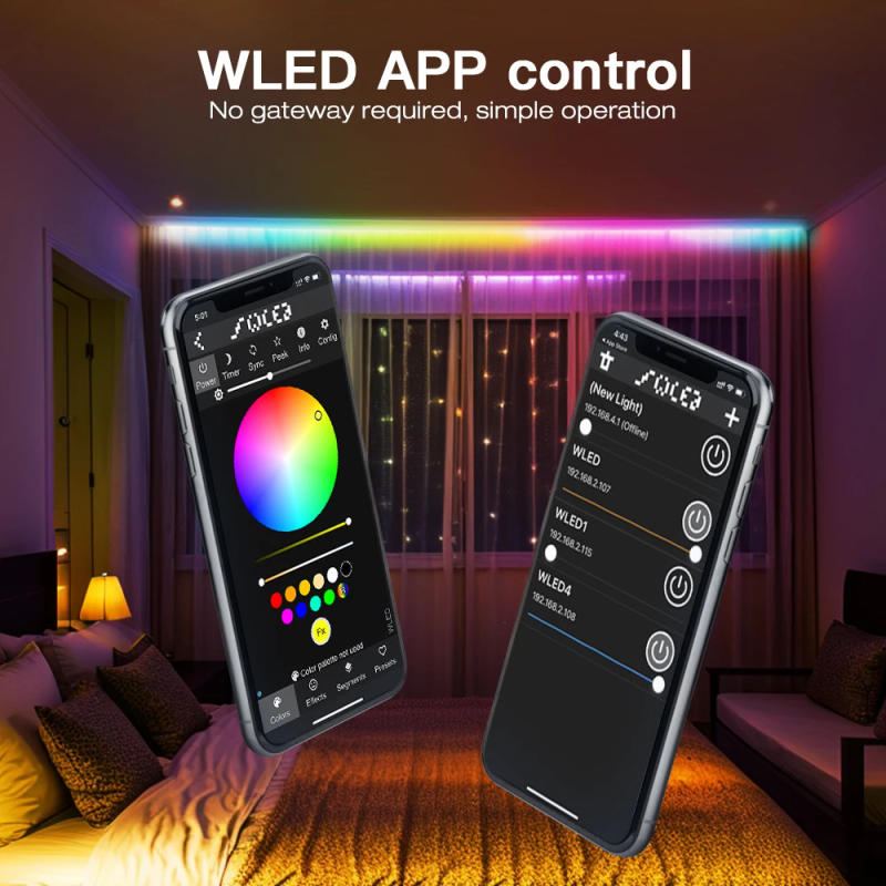 Description Picture 5 of itemESP32 WLED LED Controller Mic UART Download Music Sound Dynamic RGB DIY WiFi WS2811 WS2812 SK6812 TM1814 WS2813 WS2815
