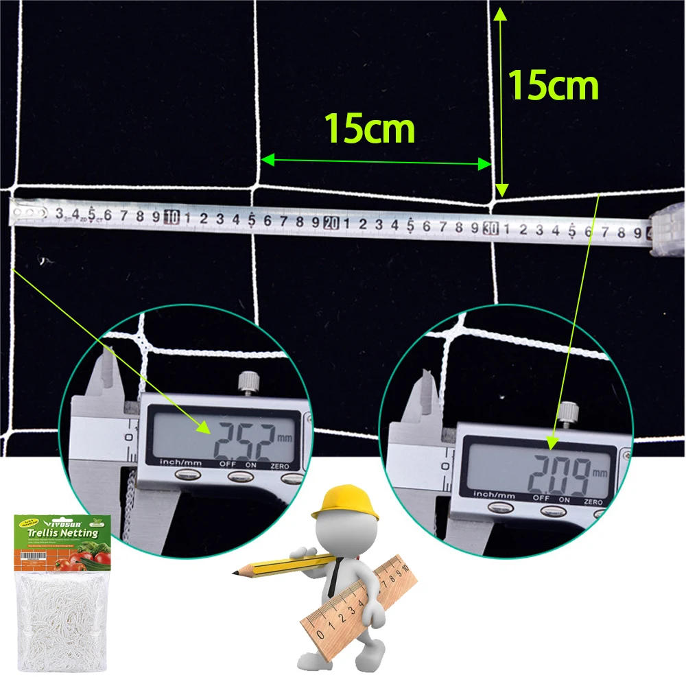 Description Picture 4 of itemAll-Weather Trellis Netting Mesh Heavy-Duty Plant Support Stand for Flowers Vegetable Vine Climbing String Net Gardening Tools