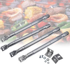 4pcs Scalable BBQ Gas Grill Tube Burners Adjustable 30-45cm Replaced Stainless Steel Tool Universal Replacement Home