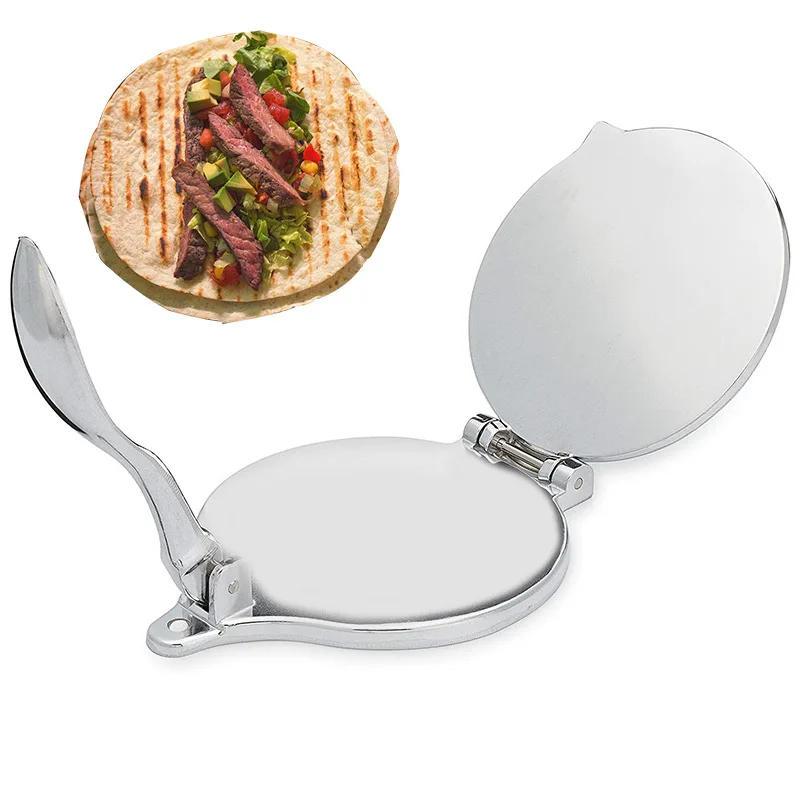Description Picture 4 of item16/20cm DIY Tortilla Press Maker Aluminium Alloy Manual Corn Tortillas Dough Pressing Tools Kitchen Bakeware Cooking Accessories