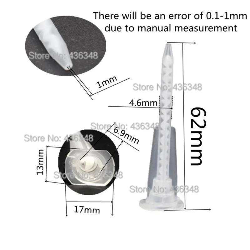 Description Picture 6 of item5pcs AB Glue Resin Static Mouth Mixing Nozzles Tube Epoxy Resin AB Glue Acrylic Adhesive Static Mixer Mixing Nozzles Tube