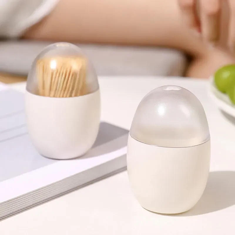 Description Picture 6 of itemEgg Magnet Toothpick Box Kitchen Restaurant Toothpick Storage Container Nordic Portable Toothpick Jar Refrigerator Sticker Decor