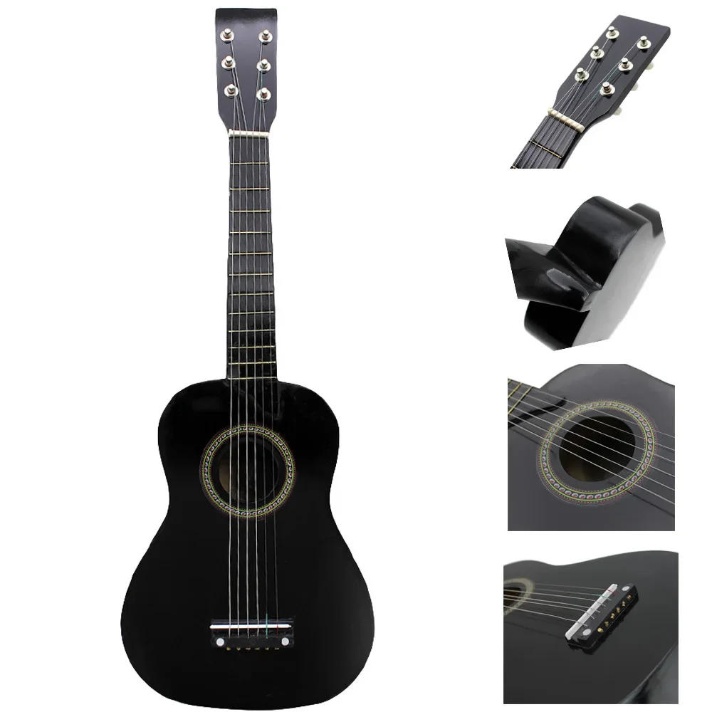 Description Picture 6 of item23 Inch Guitar Musical Classical Ukulele Educational Acoustic 6-String Beginner Instrument Folk Acoustic Guitar for Kids