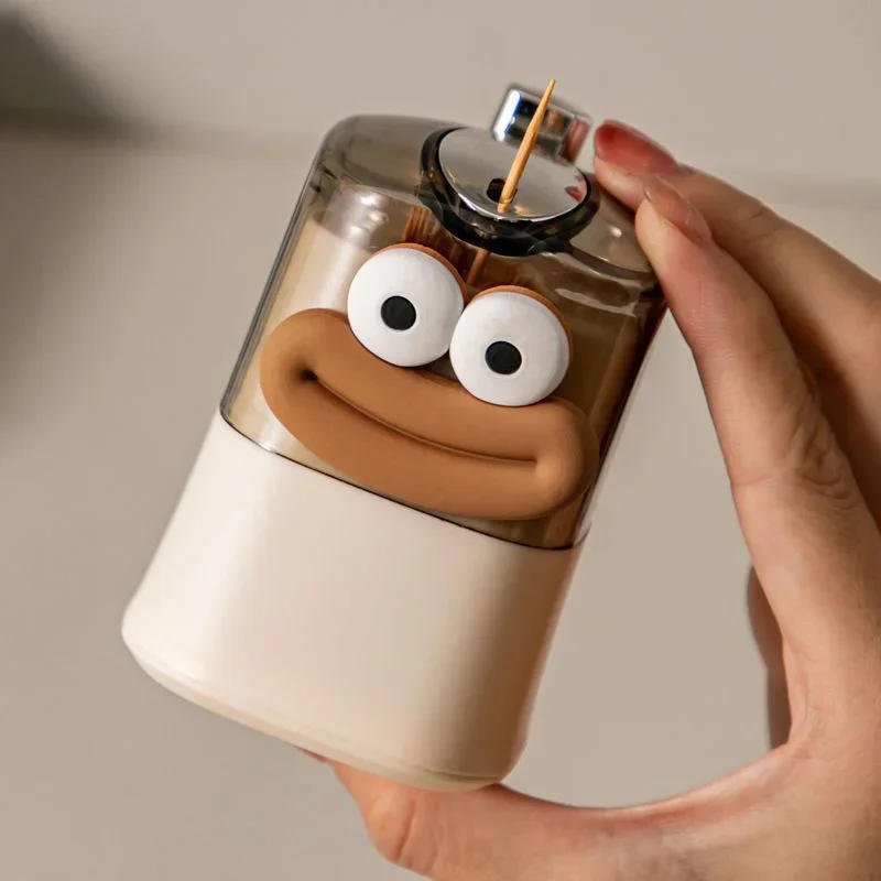 Description Picture 6 of itemCreative Toothpick Storage Box Automatic Pop-up Toothpick Box Home Living Room Dining Room Push-type Toothpick Holder